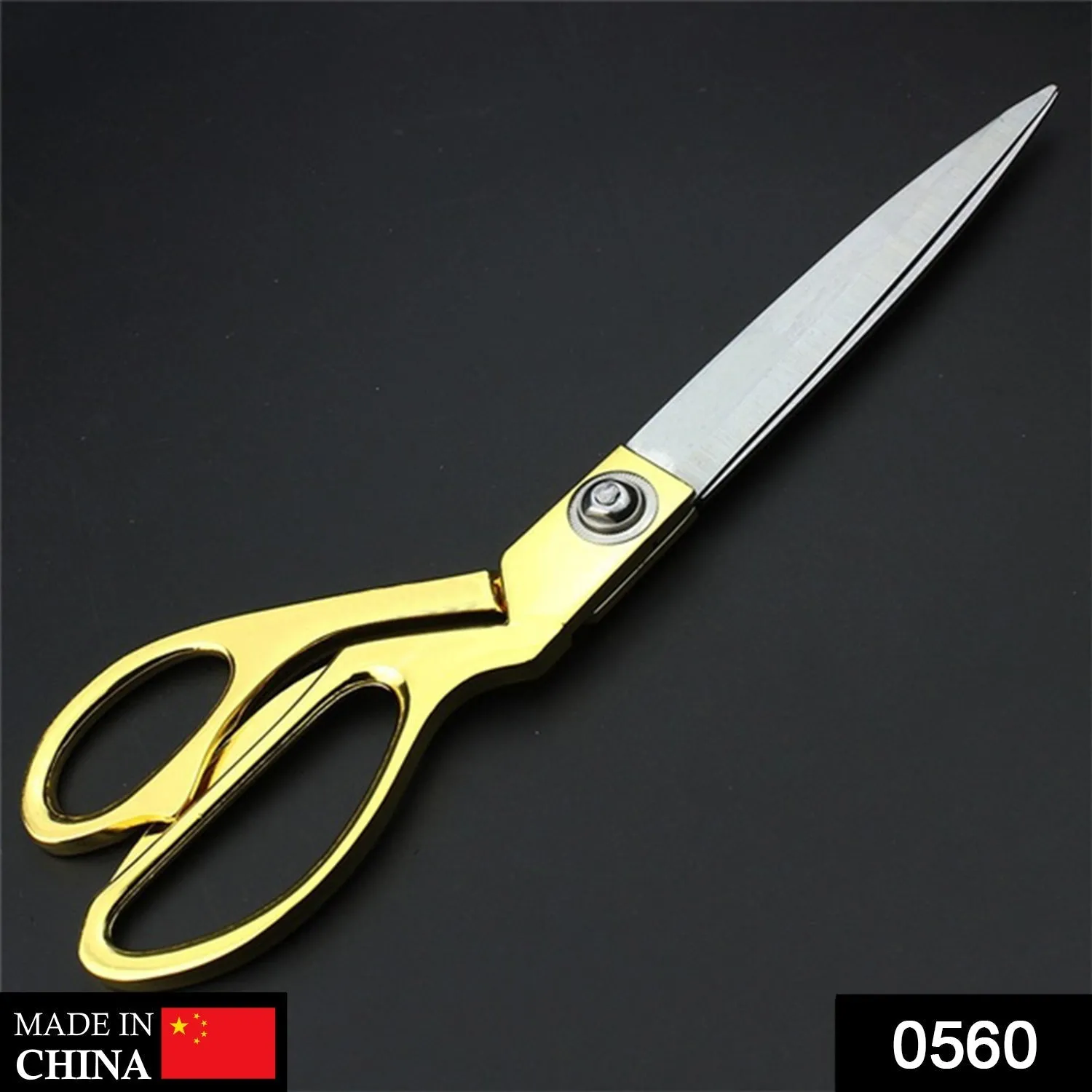 0560 Gold Plated Professional Cloth Cutting Scissor