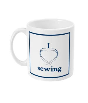 11oz Mug I love sewing