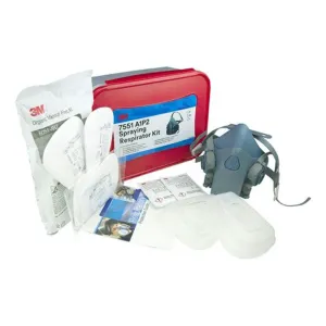 3M 7551 A1 P2 Half Face Cool Flow Spraying Respirator Kit Large