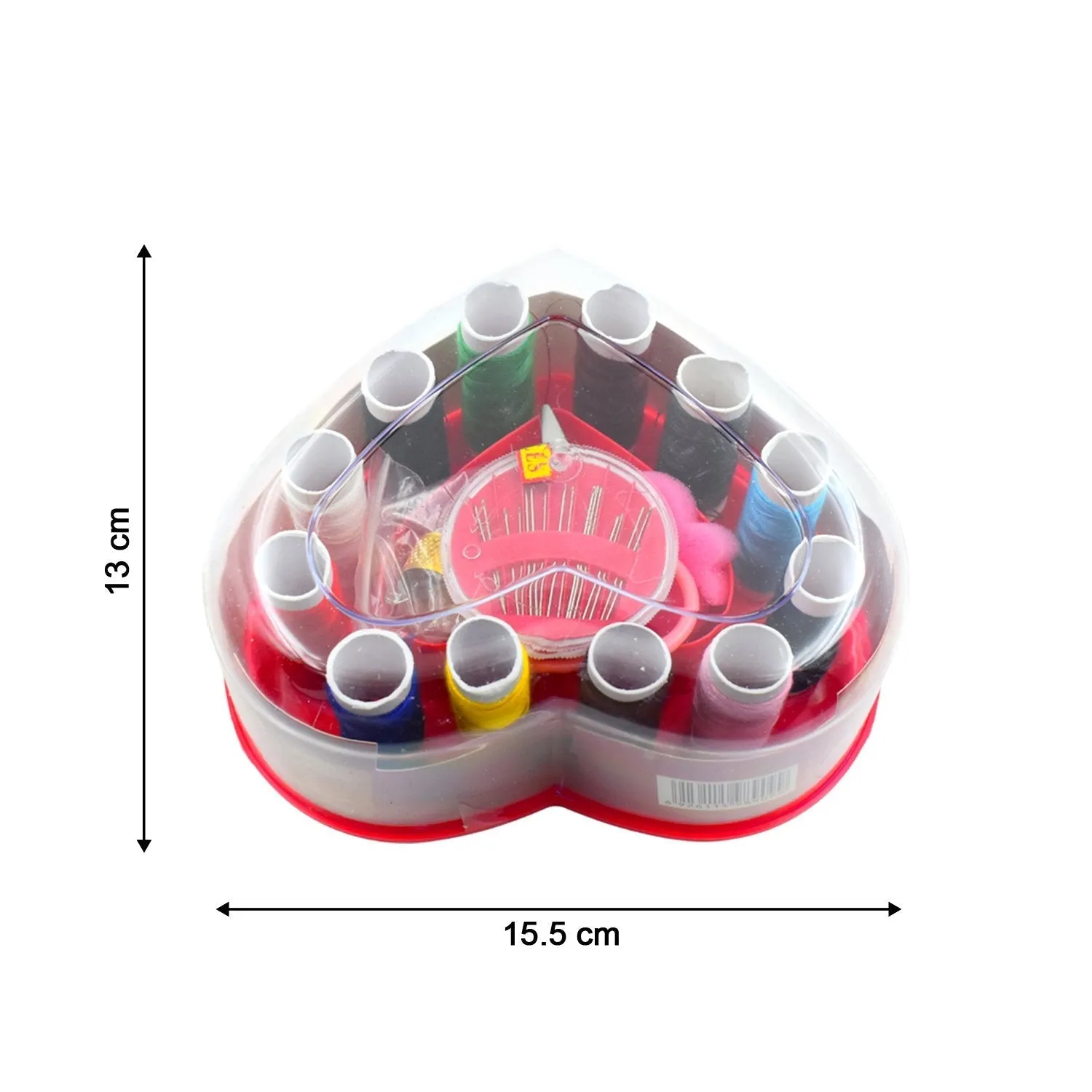 6045 Heart-Shaped Sewing Box Multi-Functional Convenient Sewing Tools