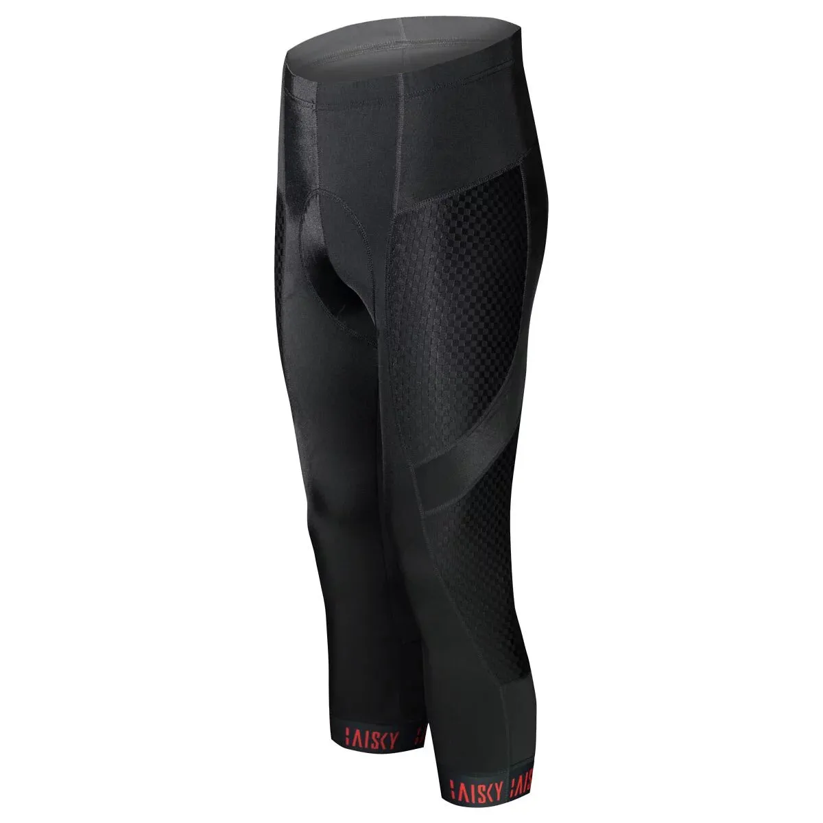 Baisky Mens Endurance Cropped tights with Vion Insert Pads - Windblown Black