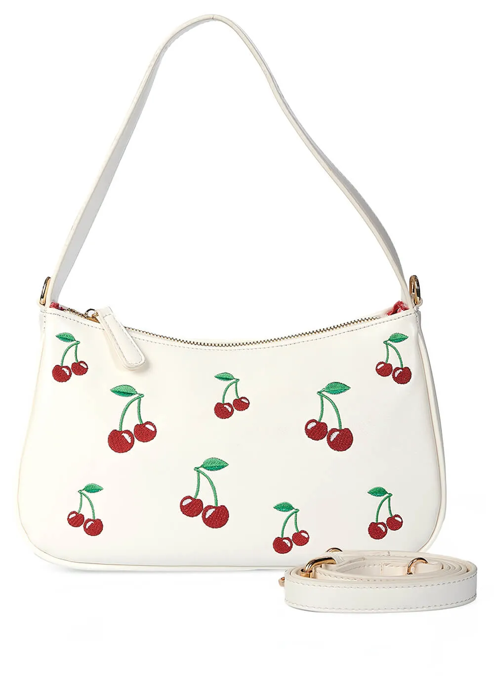 Banned Wild Cherry 50's Shoulderbag Offwhite