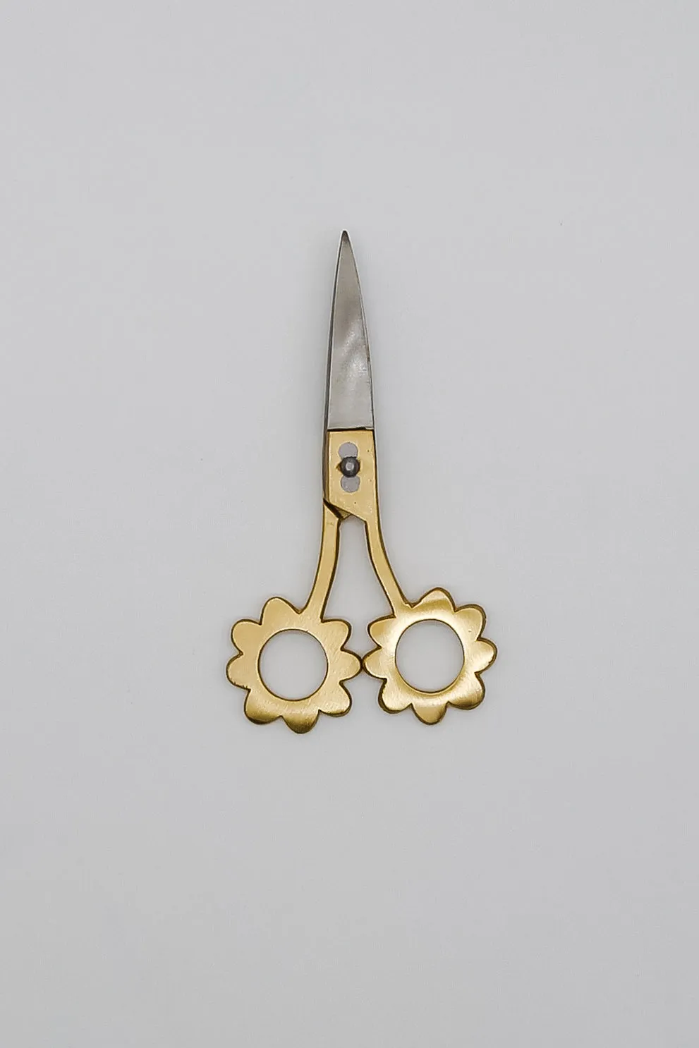 Brass Flower Scissors