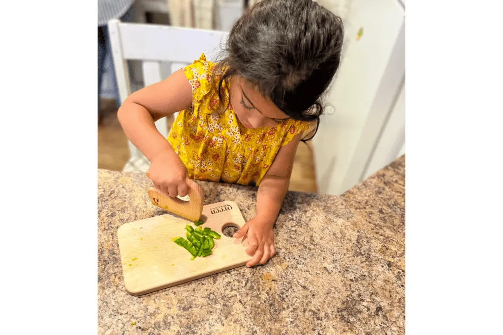 Children’s Wooden Knife & Cutting Board