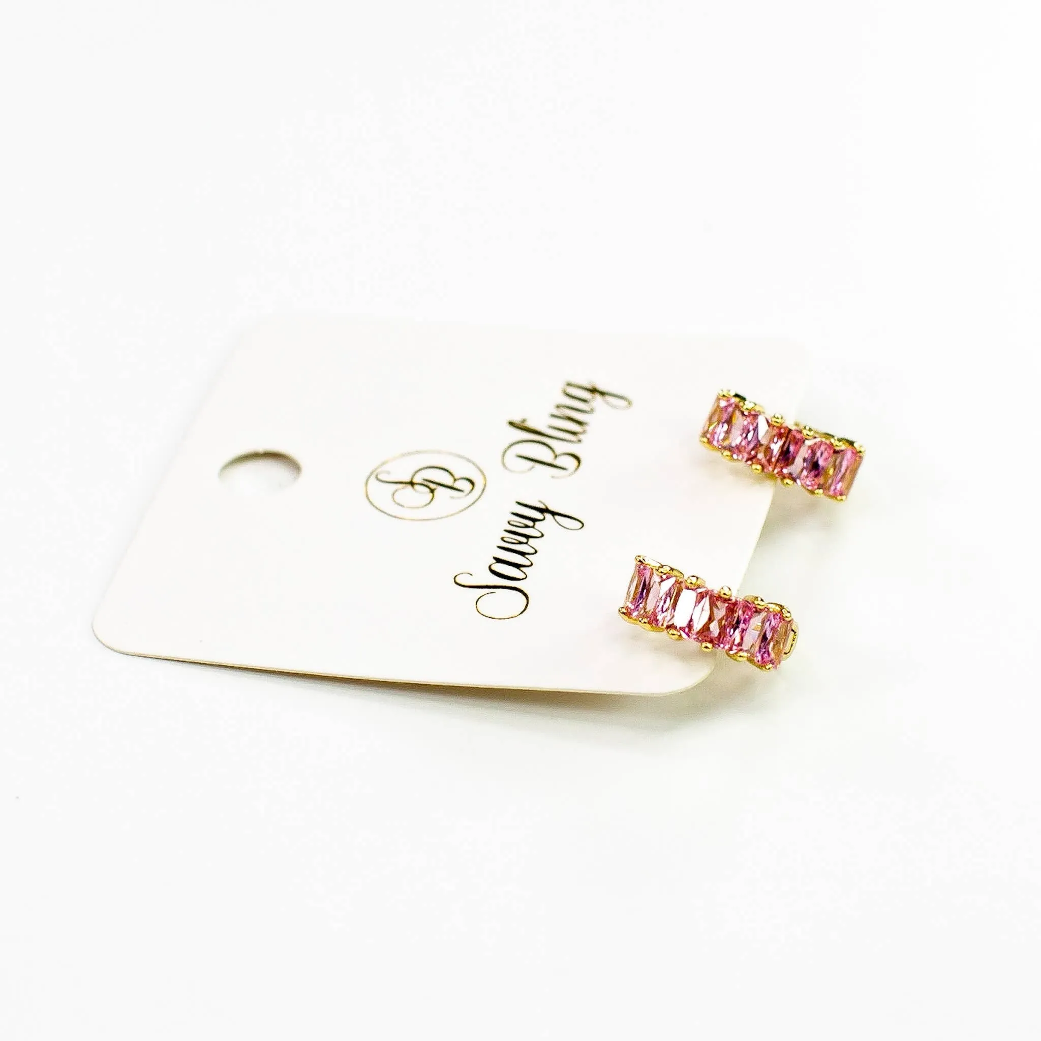 CZ Multi Color earrings