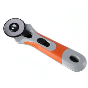 DAFA Orange Rotary Fabric Cutter - 45mm Soft Grip (as seen on TV)