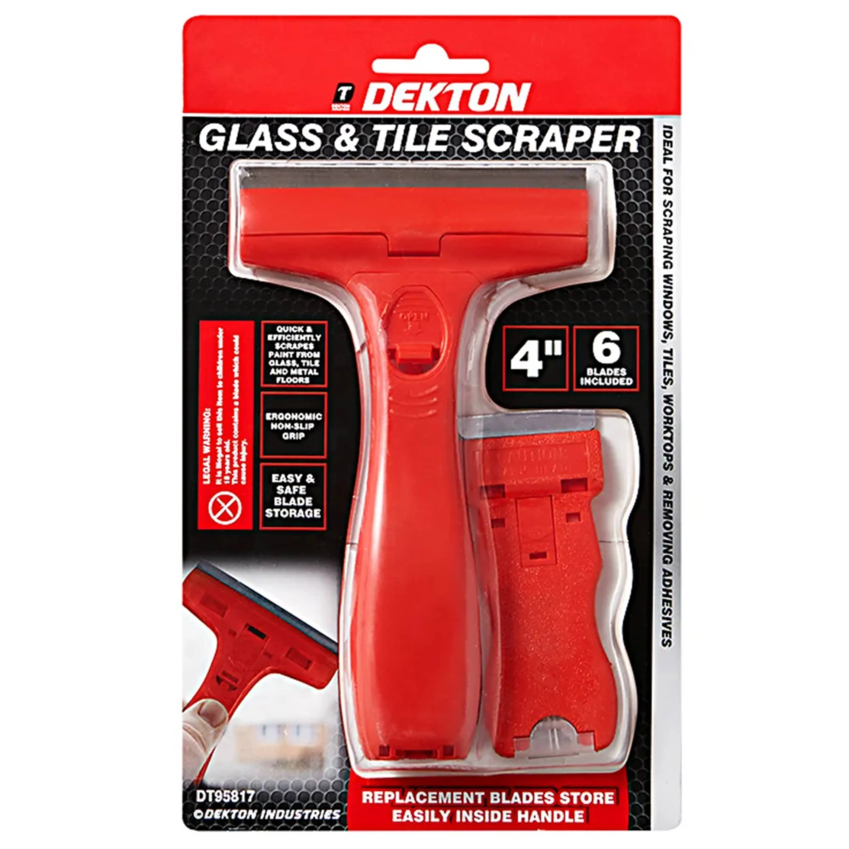 DEKTON 2PC Glass & Tile Scraper Set