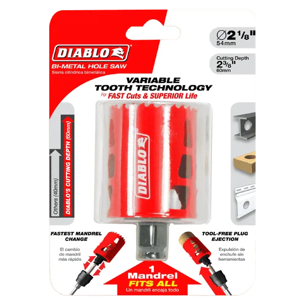 Diablo 1-3/8" Bi-Metal Hole Saw