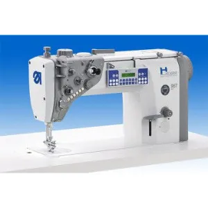 DURKOPP ADLER 967-100180 ECO - Extreme Heavy Duty applications; Single Needle Lockstitch Flatbed Machine; complete set with High Power Servo Motor.