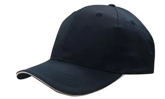 Headwear Breathable Poly Twill With Sandwich Trim Cap (4009)