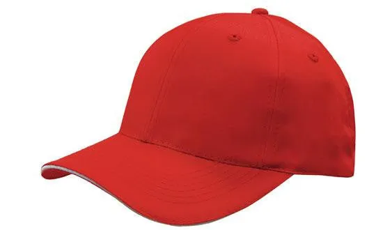 Headwear Breathable Poly Twill With Sandwich Trim Cap (4009)