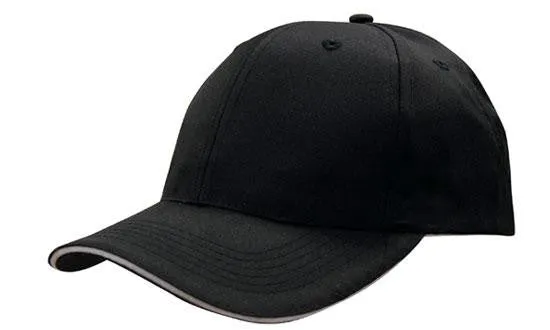 Headwear Breathable Poly Twill With Sandwich Trim Cap (4009)