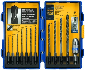 Irwin Industrial 12 Piece Black Oxide Hex Shank Drill Bit Set, 5/64-Inch