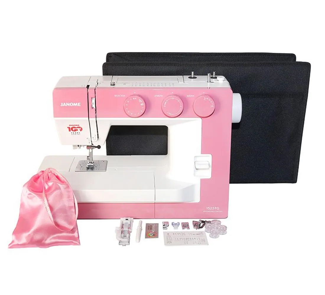 JANOME 1522PG - 100th Year Anniversary Edition Sewing Machine