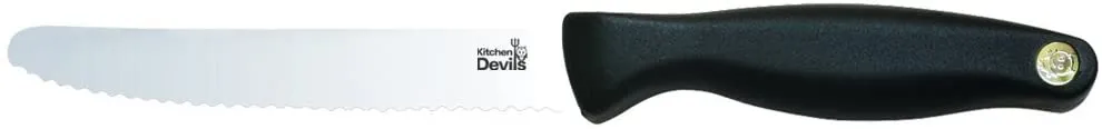 Kitchen Devils Lifestyle Tomato Knife , Black