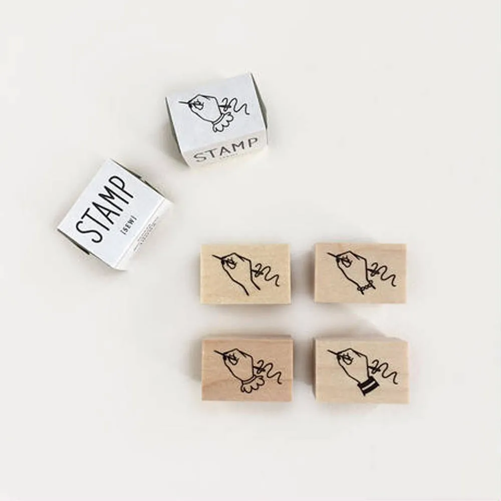 KNOOP Original Rubber Stamps - Sewing Hands at your choice