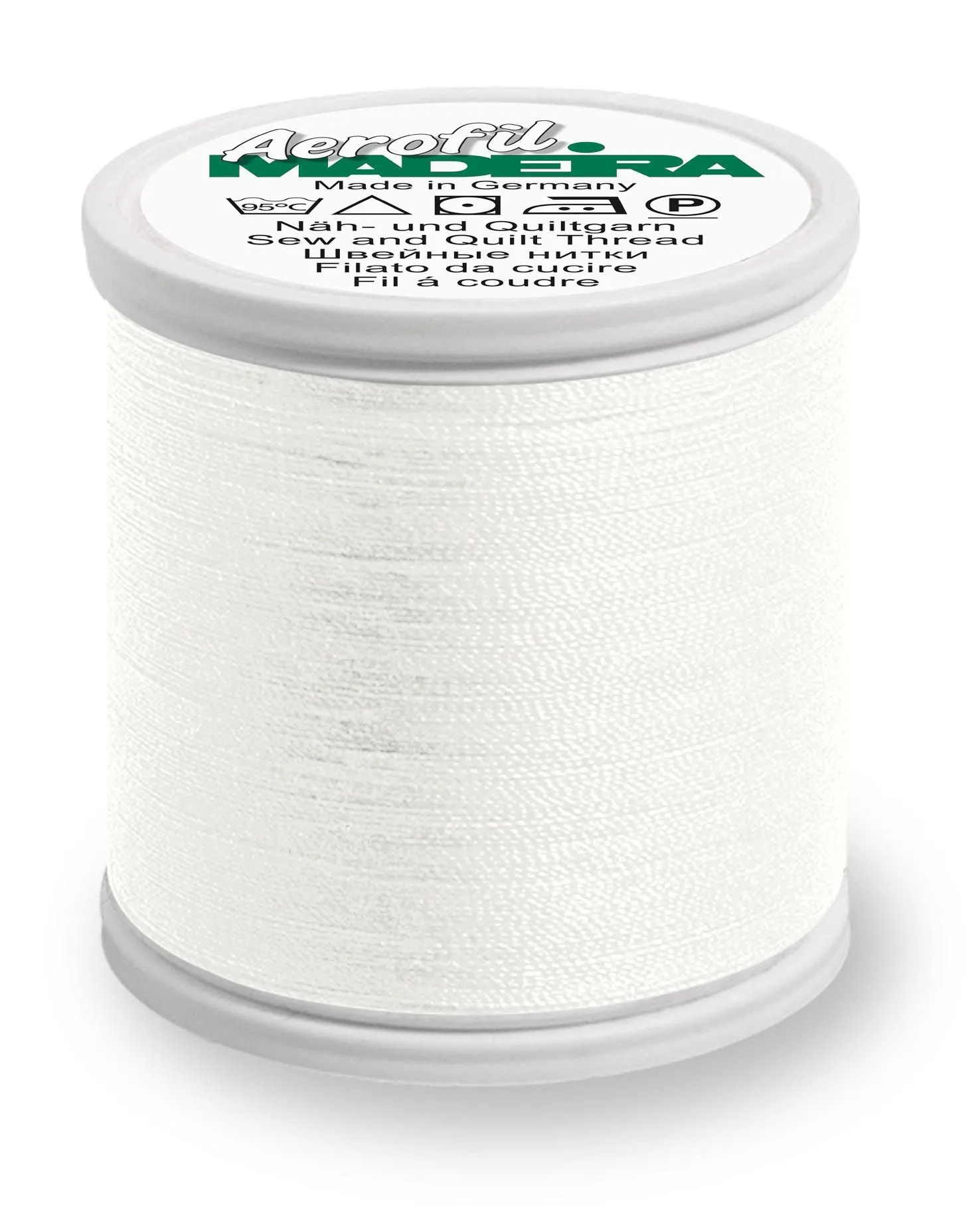 Madeira Aerofil 120 | Polyester Sewing-Construction Thread | 440 yards | 9125-8021 | White