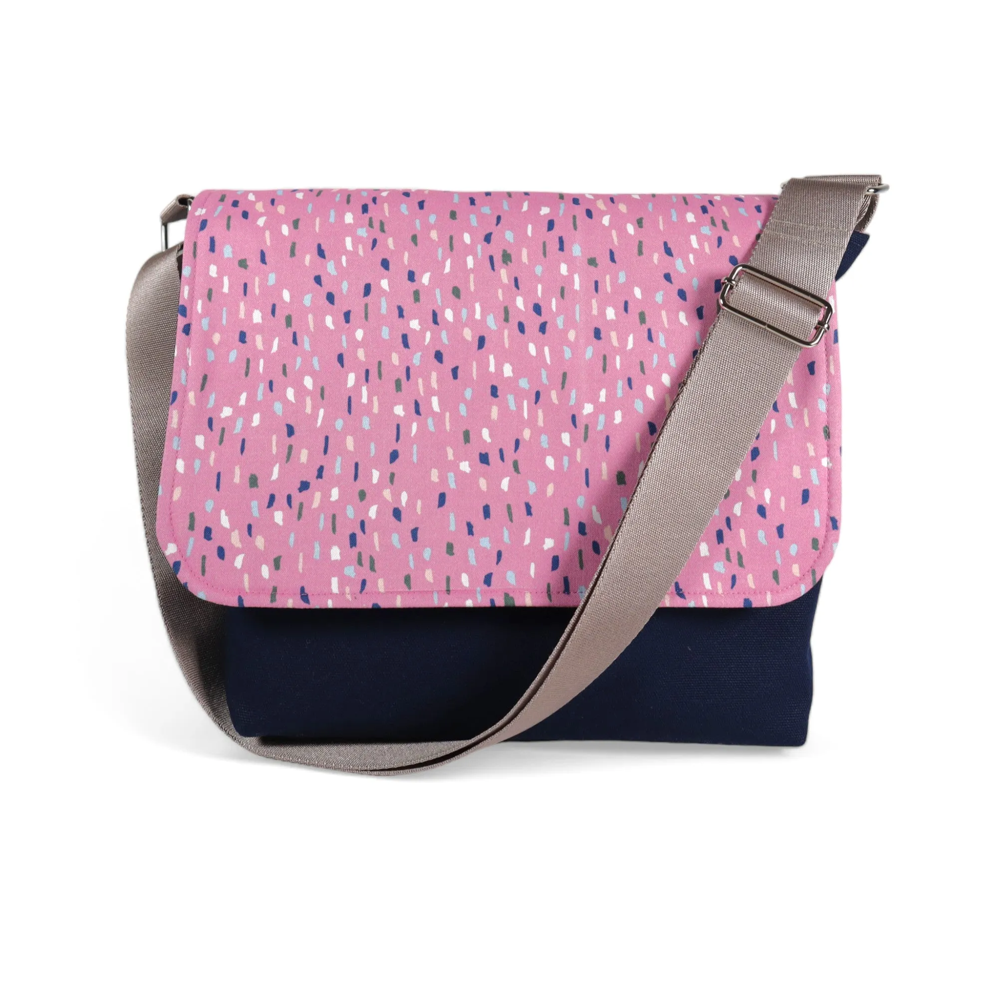 Messenger Bag Sewing Kit - Navy Rain