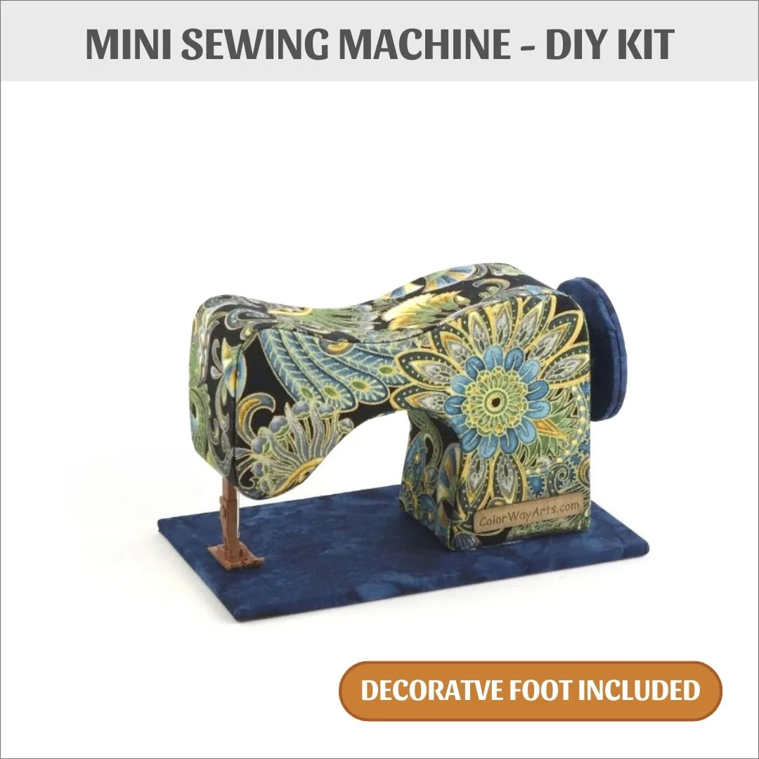 MINI fabric sewing machine DIY kit, cartonnage kit 156, online instructions included