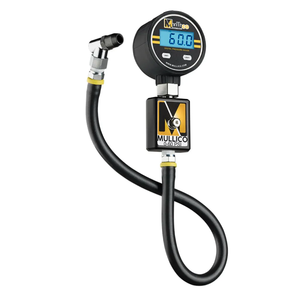 Mullico Professional Digital Tire Pressure Gauge Bundle w/ Magnetic Holder