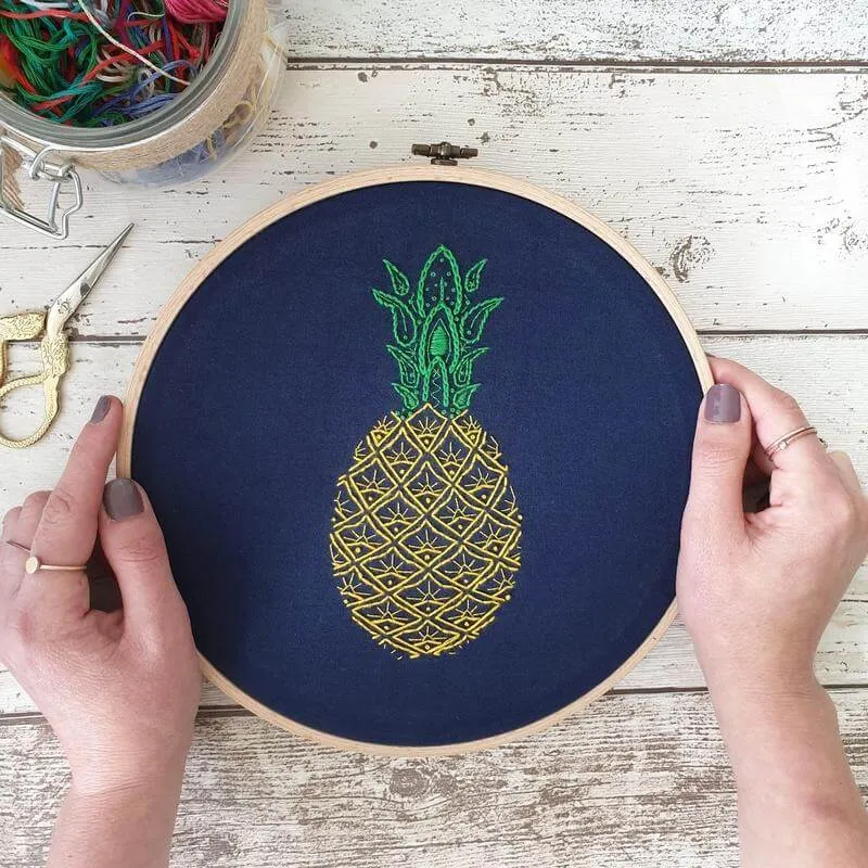 Pineapple Banner Embroidery Kit