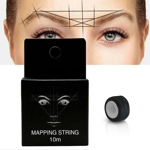 Pre-Inked Brow Mapping Thread - Black - 10M