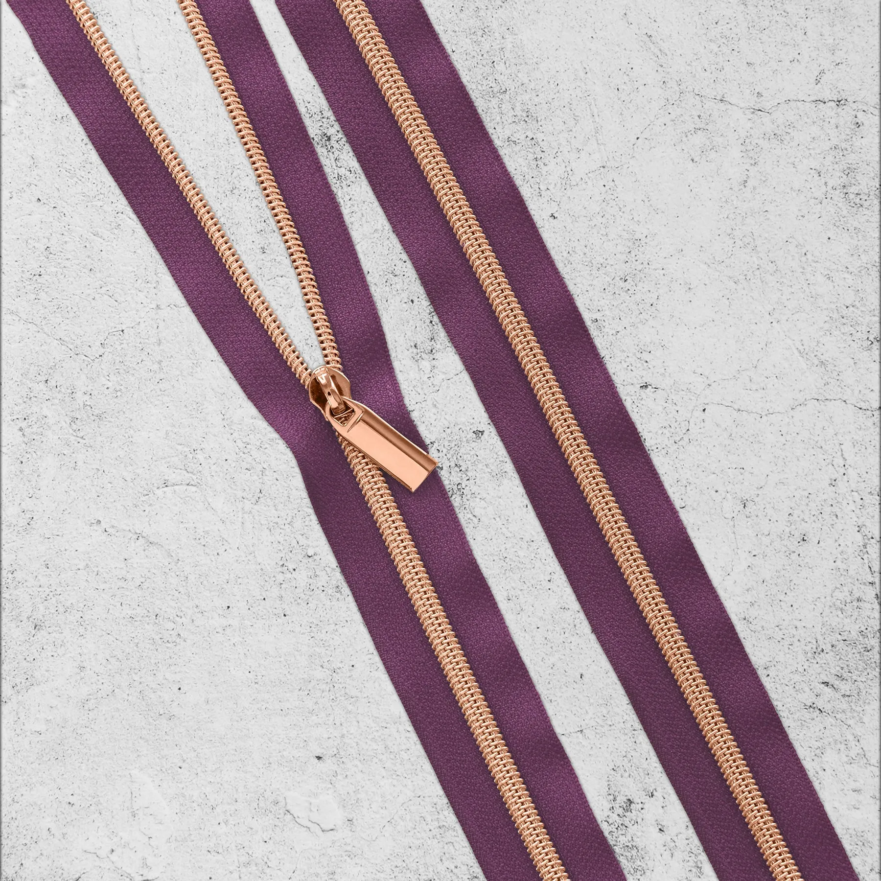 Purple #5 Nylon Coil Zippers