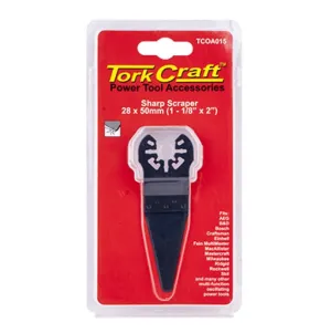 Tork Craft | Scraper Quick Change Sharp 28X50mm (1-1/8"X2")