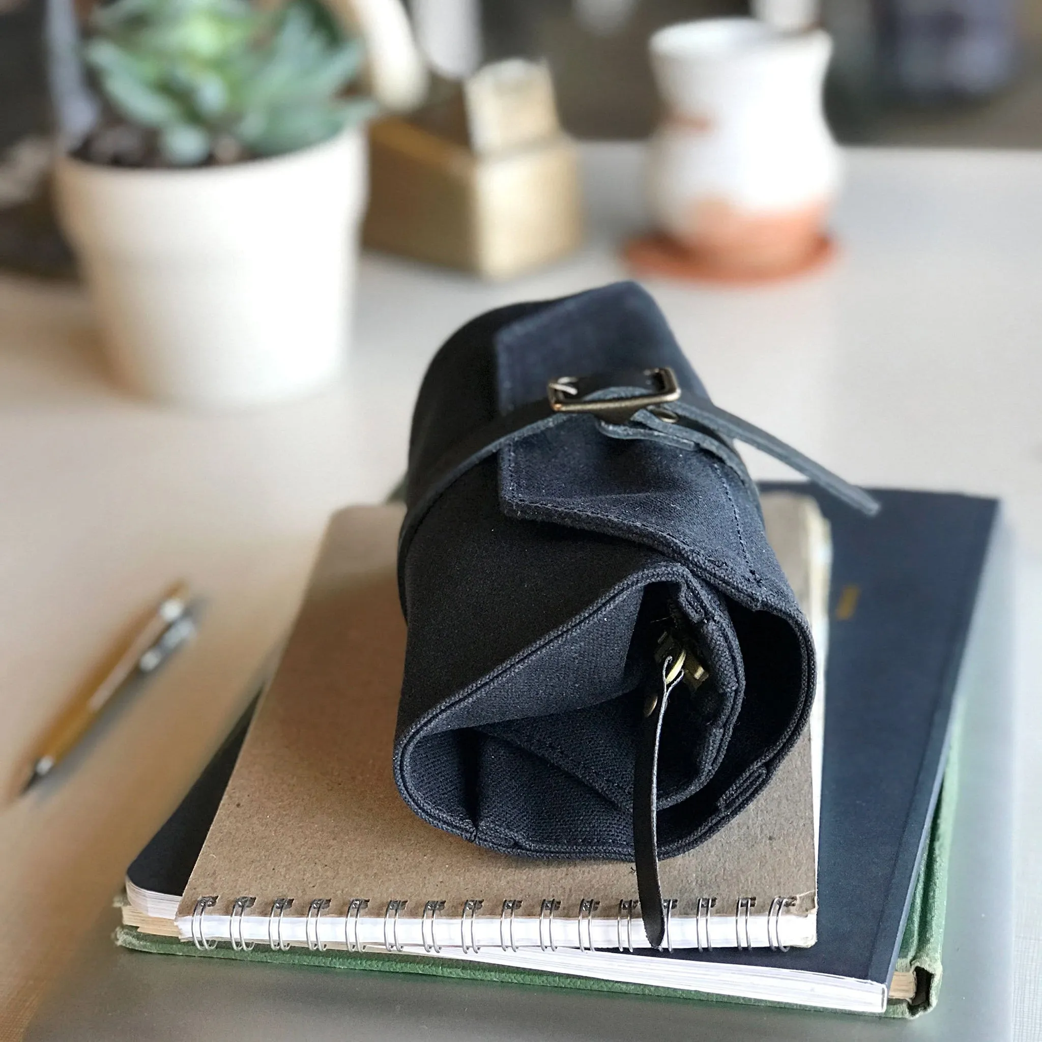 Waxed Canvas Utility Tool Roll