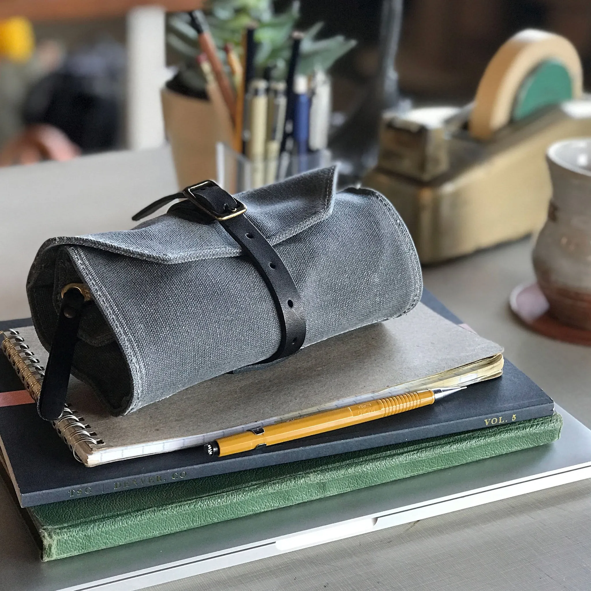 Waxed Canvas Utility Tool Roll